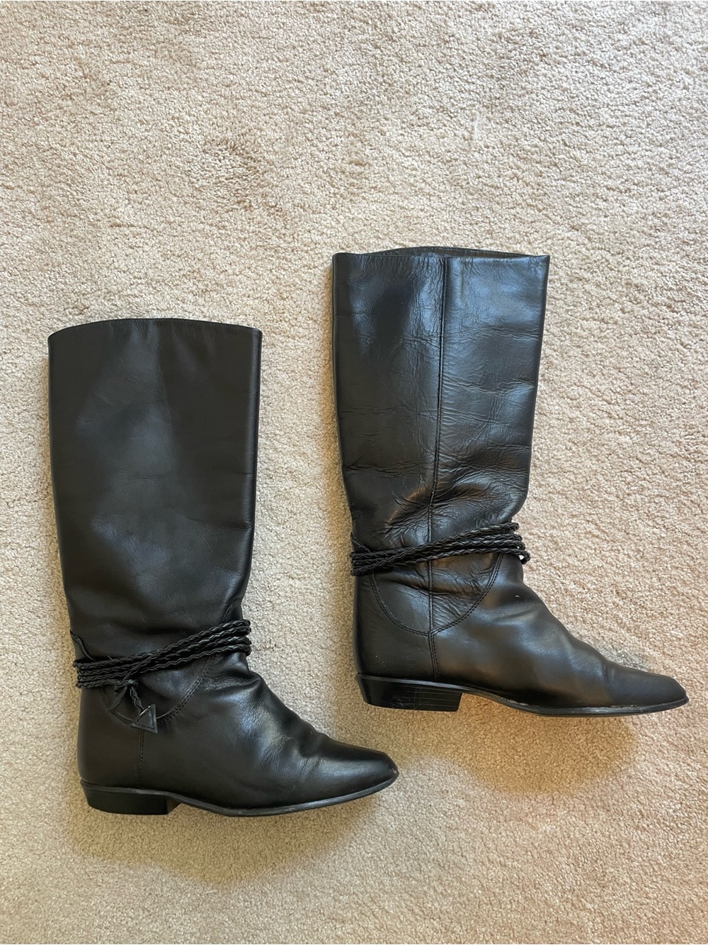 Tall black boots